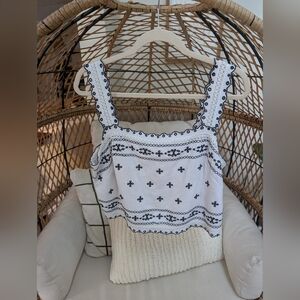 Abercrombie Eyelet Tank Top